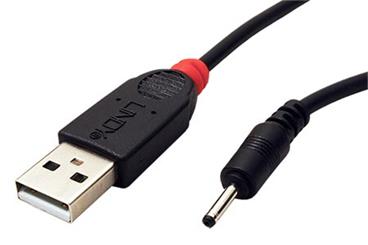 Kabel napájecí USB -> souosý napájecí konektor 2,35x0,7mm, 1,5m