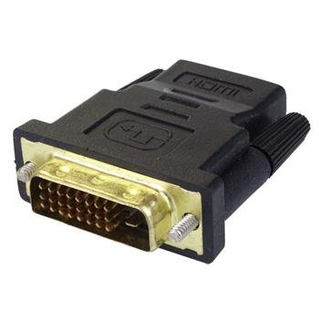 KABEL REDUKCE HDMI-DVI, (zapojeni HDMI A FEMALE - DVI-D male )