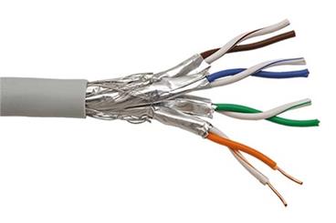 Kabel S/FTP (PiMF) kulatý, kat.7, 100m, drát, AWG23