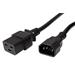 Kabel síťový IEC320 C14 - C19, 3x 1,5mm2, 3m, černý