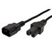 Kabel síťový prodlužovací, IEC320 C14 - IEC320 C15, 2m, černý