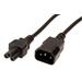 Kabel síťový prodlužovací k notebooku, IEC320 C14 - C5, 2m (trojlístek)