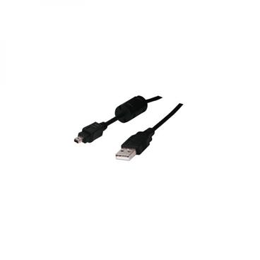 Kabel USB (2.0), USB A M- 4 pin M, 1.8m, černý, Logo, blistr, FUJI