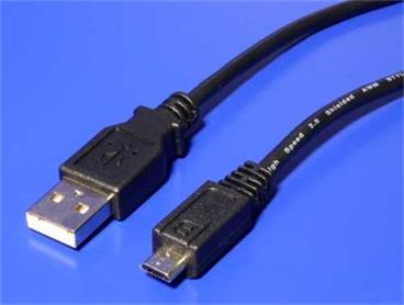 Kabel USB A(M) - USB micro B(M) 2.0 , 1m