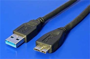 Kabel USB A(M) - USB micro B(M) 3.0 , SuperSpeed , 1.8m