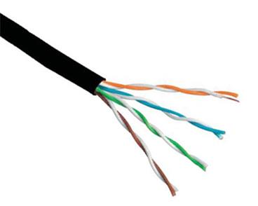 Kabel UTP, drát, 4páry, Cat 6, PE venkovní, Dca (balení 305m)