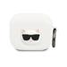 Karl Lagerfeld Choupette Head Silikonové pouzdro pro Airpods 3 bílé