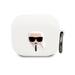 Karl Lagerfeld Karl Head silikonové pouzdro pro Airpods 3 bílé