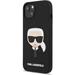 Karl Lagerfeld Liquid Silicone Karl Head Cover iPhone 13 černý