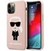 Karl Lagerfeld Silicone Iconic kryt iPhone 12/12 Pro světle růžový