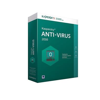 Kaspersky Anti-Virus 2016 CZ, 1PC, 2 roky, nová licence, elektronicky