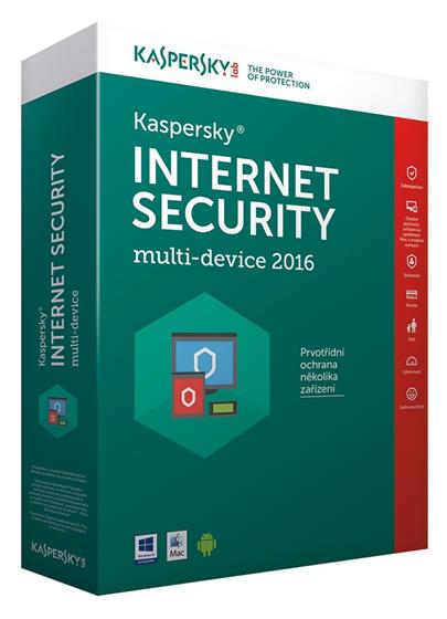 Kaspersky Internet Security MD 2016 4usr/1y bs CZ