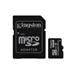 KINGSTON 16GB microSDHC UHS-I Class 10 Industrial Temp Card + SD Adapter
