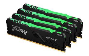 KINGSTON 32GB 3200MHz DDR4 CL16 DIMM (Kit of 4) FURY Beast RGB