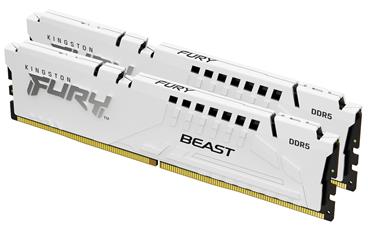 KINGSTON 64GB 6400MT/s DDR5 CL32 DIMM (Kit of 2) FURY Beast White XMP