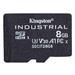KINGSTON 8GB microSDHC Industrial C10 A1 pSLC Card Single Pack w/o Adapter