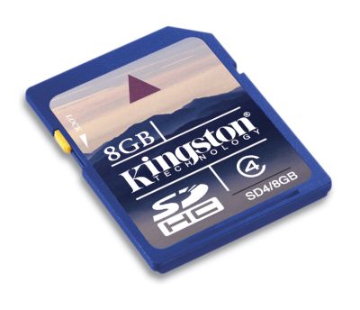 KINGSTON 8GB SDHC Memory Card - High Capacity Class 4
