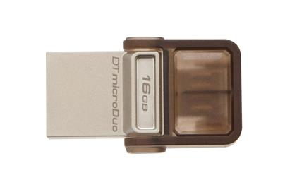 Kingston DataTraveler microDuo 16GB OTG USB 2.0 flashdisk, USB + micro USB