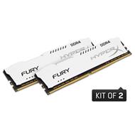 Kingston DDR4 16GB (Kit 2x8GB) HyperX FURY DIMM 2400MHz CL15 SR x8 bílá