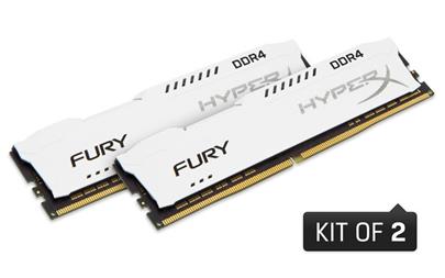 Kingston DDR4 16GB (Kit 2x8GB) HyperX FURY DIMM 3200MHz CL18 SR x8 bílá