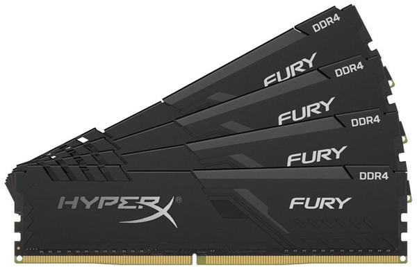 Kingston DDR4 16GB (Kit 4x4GB) HyperX FURY DIMM 3200MHz CL16 černá