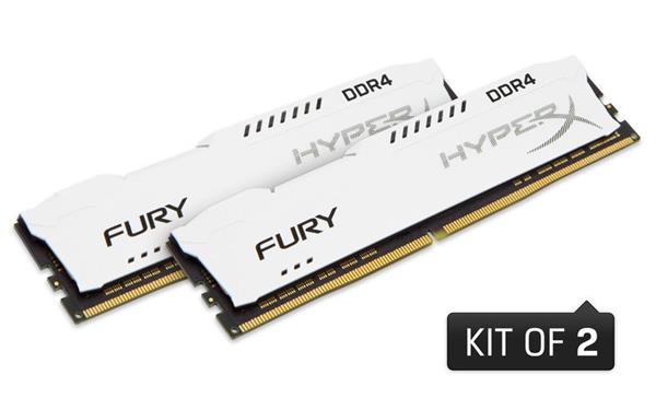 Kingston DDR4 32GB (Kit 2x16GB) HyperX FURY DIMM 2400MHz CL15 bílá