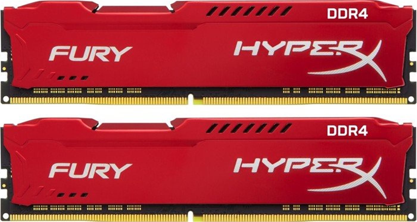 Kingston DDR4 32GB (Kit 2x16GB) HyperX FURY DIMM 3200MHz CL18 červená