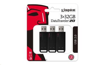 Kingston flash disk 32GB DT 20 USB 2.0 - 3PK