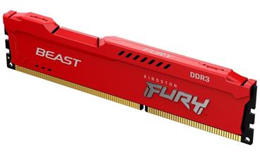 Kingston FURY Beast DDR3 4GB 1600MHz DIMM CL10 červená