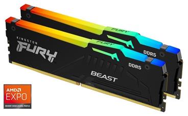 Kingston FURY Beast DDR5 32GB (Kit 2x16GB) 6000MT/s DIMM CL36 RGB