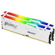 Kingston FURY Beast DDR5 64GB (Kit 2x32GB) 6400MT/s DIMM CL32 RGB XMP White