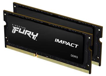 KINGSTON FURY Impact 8GB DDR3 1600MHz / CL9 / SO-DIMM / 1.35V / KIT 2x 4GB