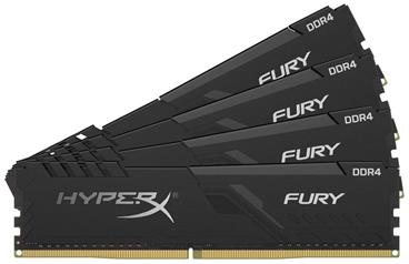 KINGSTON HyperX FURY 16GB DDR4 2400MHz / DIMM / CL15 / černá / KIT 4x 4GB