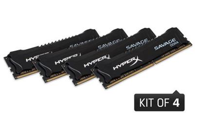 Kingston HyperX Savage 4x4GB 3000MHz DDR4 CL15 DIMM 1.35V, černý chladič