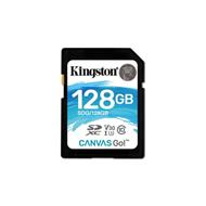 Kingston paměťová karta 128GB Canvas Go! SDXC UHS-I U3 (čtení/zápis: 90/45MB/s)