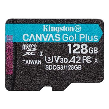 Kingston paměťová karta 128GB microSDXC Canvas Go Plus 170R A2 U3 V30 Single Pack w/o ADP