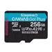 Kingston paměťová karta 256GB microSDXC Canvas Go Plus 170R A2 U3 V30 Single Pack w/o ADP