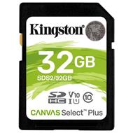 Kingston paměťová karta 32GB Canvas Select Plus SD UHS-I (čtení/zápis: 100/85MB/s)