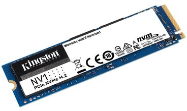 Kingston SSD 500GB NV1 NVMe™ PCIe M.2 2280 (čtení/zápis: 2100/1700MB/s;)