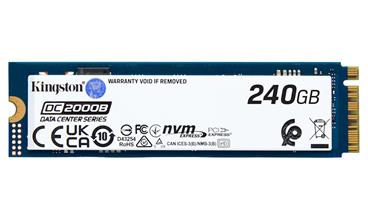 Kingston SSD DC2000B 240GB M.2 PCIe 4.0 NVMe x4 2280 (čtení/zápis: 4500/400MBs)