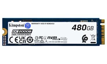 Kingston SSD DC2000B 480GB M.2 PCIe 4.0 NVMe x4 2280 (čtení/zápis: 7000/800MBs)