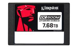 Kingston SSD DC600M 7680GB SATA III 2.5" 3D TLC (čtení/zápis: 560/530MBs; 94/34k IOPS; 1DWPD), Mixed-use