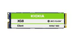 Kioxia Client SSD, XG8 Series, 1024 GB, PWPD: <1, NVMe/PCIe, M.2 2280 (Single-sided), TLC (BiCS Flash™)