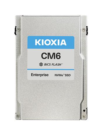 Kioxia CM6-R 15,36TB NVMe U.3 (2,5"/15mm), PCI-E4/2PCI-E2(g4), 1400/170kIOPS, 6900/4000 MB/s, BiCS TLC, 1DWPD