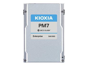 Kioxia Enterprise SSD, PM7-V SED Series, 12800 GB, PWPD:3, SAS 24Gbit/s, 2,5" 15mm, 4200/4100 MB/s, 720/330K IOPS