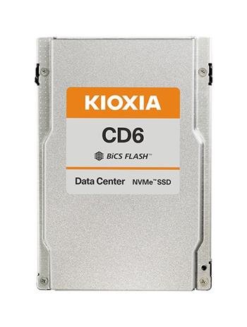 Kioxia SSD CD6-V 12,8TB NVMe U.2 (2,5"/15mm), PCI-E4g4, 1000/110kIOPS, BiCS TLC, 3DWPD
