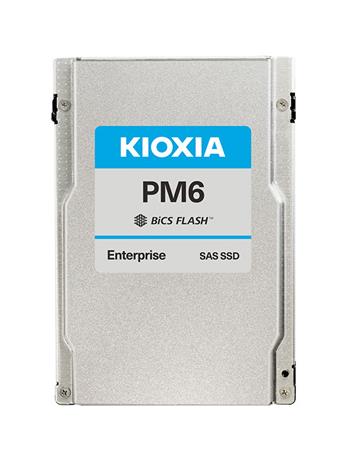 Kioxia SSD PM6-M KPM61MUG1T60 3,2TB SAS4 24Gbps 2,5" 595/452kIOPS, BiCS TLC, 10DWPD