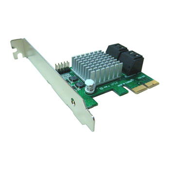 Kouwell PE-120 AHCI SATA III – 6Gbps Internal 4Ports LowProfile PCIe 2.0 Host Adapter