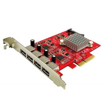 KOUWELL UB-155 / řadič pro 4x USB 3.1 Gen 2 Type-A / PCIe / napájení 5V2A /