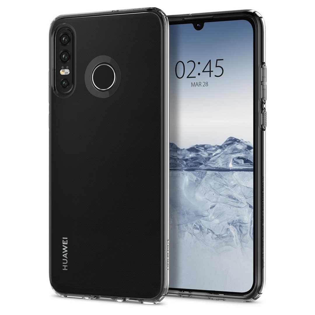 Kryt Spigen Liquid Crystal pro Huawei P30 Lite transparentní